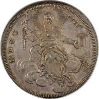 Italian States coin 1 Scudo - Benedict XIV (1753 - 1754) reverse reverse of 1 Scudo - Benedict XIV (1753 - 1754) coin with KM# 1180 from Italian States.