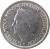 obverse of 25 Cents - Wilhelmina (1948) coin with KM# 178 from Netherlands. Inscription: WILHELMINA KONINGIN DER NEDERLANDEN