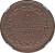 reverse of 5 Baiocchi - Pius IX (1849 - 1850) coin with KM# 1346 from Italian States. Inscription: 5 // BAIOCCHI // 1849 // R