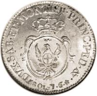 reverse of 7.6 Soldi - Vittorio Amedeo III (1781 - 1795) coin with KM# 83 from Italian States.