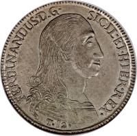 Italian States coin 12 Tari / 1 Piastra - Ferdinando I (1796 - 1799) obverse obverse of 12 Tari / 1 Piastra - Ferdinando I (1796 - 1799) coin with KM# 237 from Italian States.