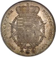 Italian States coin 1 Quattro - Leopold II (1833 - 1841) reverse reverse of 1 Quattro - Leopold II (1833 - 1841) coin with C# 75a from Italian States. Inscription: SVSCEPTOR NOSTER DEVS PISIS 1839