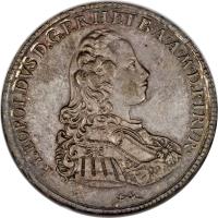 Italian States coin 1 Francescone - Pietro Leopoldo (1771 - 1790) obverse obverse of 1 Francescone - Pietro Leopoldo (1771 - 1790) coin with C# 24 from Italian States.