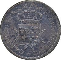 obverse of 2 Soldi - Charles Louis (1804 - 1805) coin with C# 46 from Italian States.