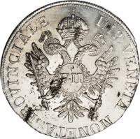 obverse of 1 Lira - Franz II (1800) coin with KM# 783 from Italian States.