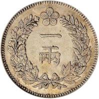 reverse of 1 Yang - Kuang Mu (1898) coin with KM# 1119 from Korea.