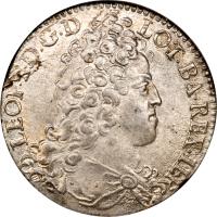 Lorraine coin 1 Teston - Leopold I (1709 - 1716) obverse obverse of 1 Teston - Leopold I (1709 - 1716) coin with BD# 1576 from Lorraine. Inscription: LEOP · I · D · G · D · LOT · BA · REX · IER