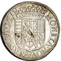 Lorraine coin 1 Teston - Karl III (1626 - 1632) reverse reverse of 1 Teston - Karl III (1626 - 1632) coin with BD# 1557 from Lorraine. Inscription: MONETA · NOVA · NANCEII · CVSA 1627