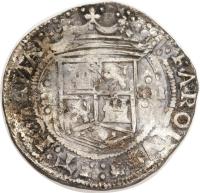 Mexico coin 4 Reales - Carlos I (1536 - 1541) obverse obverse of 4 Reales - Carlos I (1536 - 1541) coin with MB# 16 from Mexico.