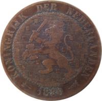 Netherlands coin 2 1/2 Cents - Willem III / Wilhelmina (1877 - 1898) obverse obverse of 2 1/2 Cents - Willem III / Wilhelmina (1877 - 1898) coin with KM# 108 from Netherlands. Inscription: KONINGRIJK DER NEDERLANDEN 1881