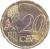 reverse of 20 Euro Cent - Willem-Alexander - 2'nd Map (2014 - 2015) coin with KM# 348 from Netherlands. Inscription: 20 EURO CENT LL
