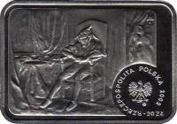 Poland coin 20 Złotych - Jan Matejko (2002) obverse obverse of 20 Złotych - Jan Matejko (2002) coin with Y# 442 from Poland. Inscription: 20ZŁ. RZECZPOSPOLITA POLSKA 2002