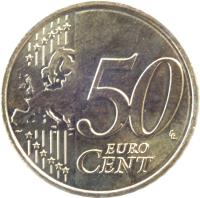 Netherlands coin 50 Euro Cent - Willem-Alexander - 2'nd Map (2014 - 2015) reverse reverse of 50 Euro Cent - Willem-Alexander - 2'nd Map (2014 - 2015) coin with KM# 349 from Netherlands. Inscription: 50 EURO CENT LL