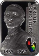 Poland coin 20 Złotych - Artur Grottger (2010) reverse reverse of 20 Złotych - Artur Grottger (2010) coin with Y# 747 from Poland. Inscription: ARTUR GROTTGER 1837-1867