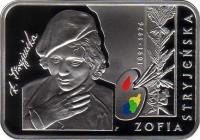 Poland coin 20 Złotych - Zofia Stryjenska (2011) reverse reverse of 20 Złotych - Zofia Stryjenska (2011) coin with Y# 765 from Poland. Inscription: ZOFIA STRYJEÑSKA 1891-1976