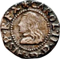 Spain coin 1 Real - Carlos II (1667 - 1688) obverse obverse of 1 Real - Carlos II (1667 - 1688) coin with KM# 181 from Spain. Inscription: CAROL.II.D.G.HISP.REX