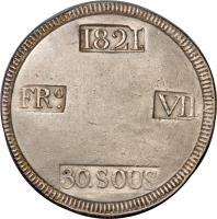 reverse of 30 Sous - Fernando VII - Majorca (1821) coin with C# L53 from Spain.
