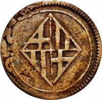 Spain coin 1/2 Quarto - Joseph I (1811) obverse obverse of 1/2 Quarto - Joseph I (1811) coin with KM# 75 from Spain.