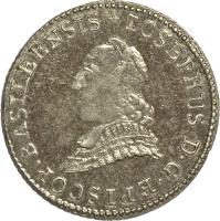 Swiss cantons coin 12 Kreuzer - Joseph Sigismund (1786 - 1788) obverse obverse of 12 Kreuzer - Joseph Sigismund (1786 - 1788) coin with KM# 45 from Swiss cantons. Inscription: IOSEPHUS D · G · EPISCOP . BASILEENSIS *