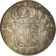 Swiss cantons coin 1/4 Thaler - Friedrich I (1713) reverse reverse of 1/4 Thaler - Friedrich I (1713) coin with KM# 38 from Swiss cantons. Inscription: SVVM CVIQVE 1713