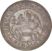 Swiss cantons coin 1 Thaler (1620 - 1621) obverse obverse of 1 Thaler (1620 - 1621) coin with KM# 29 from Swiss cantons. Inscription: MONETA · NO · CANTONIS · TVGIENSIS 1620