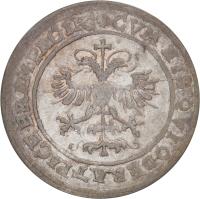 reverse of 1 Thaler (1620 - 1621) coin with KM# 29 from Swiss cantons. Inscription: CVM · HIS · QVI · OD · PACE · ERAM · PACIFIC
