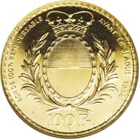 obverse of 100 Francs - Shooting Festival (1934) coin with X# S19 from Switzerland. Inscription: BON DE 100 Fr REMBOURSABLE	AVANT LE 31 AOUT 1934 100 Fr B