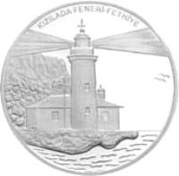 obverse of 40 Yeni Lira - Kızılada Feneri (2008) coin with KM# 1231 from Turkey. Inscription: KIZILADA FENERİ-FETHİYE