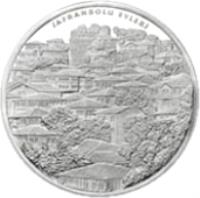 Turkey coin 30 Yeni Lira - Safranbolu (2007) obverse obverse of 30 Yeni Lira - Safranbolu (2007) coin with KM# 1204 from Turkey. Inscription: SAFRANBOLU EVLERİ