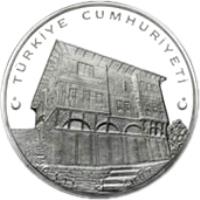 Turkey coin 30 Yeni Lira - Safranbolu (2007) reverse reverse of 30 Yeni Lira - Safranbolu (2007) coin with KM# 1204 from Turkey. Inscription: TÜRKİYE CUMHURİYETİ 30 YTL 2007