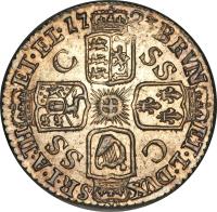 United Kingdom coin 6 Pence - George I (1717 - 1726) reverse reverse of 6 Pence - George I (1717 - 1726) coin with KM# 553 from United Kingdom. Inscription: BRVNEI · L · DUXS · R · I · AIH ET · EL · 17 23 · C SS C SS