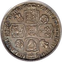 United Kingdom coin 1 Shilling - George II (1727 - 1741) reverse reverse of 1 Shilling - George II (1727 - 1741) coin with KM# 561 from United Kingdom. Inscription: · M · B · F · ET H · REX · F · D · B ET · L · D · S · R · I A · T · ET · E · 17 36 ·