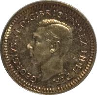 obverse of 1 Penny - George VI - Maundy Coinage (1949 - 1952) coin with KM# 870 from United Kingdom. Inscription: GEORGIVS VI D:G:BR:OMN:REX FIDEI DEF.
