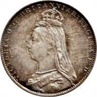 United Kingdom coin 4 Pence - Victoria - Maundy Coinage; 2'nd Portrait (1888 - 1892) obverse obverse of 4 Pence - Victoria - Maundy Coinage; 2'nd Portrait (1888 - 1892) coin with KM# 773 from United Kingdom. Inscription: VICTORIA DEI GRATIA BRITT:REGINA F:D: