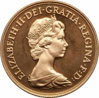 United Kingdom coin 2 Pounds - Elizabeth II - 2'nd Portrait (1980 - 1983) obverse obverse of 2 Pounds - Elizabeth II - 2'nd Portrait (1980 - 1983) coin with KM# 923 from United Kingdom. Inscription: ELIZABETH · II · DEI · GRATIA · REGINA · F:D:
