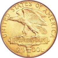 United States coin 2 1/2 Dollars - PanamaPacific Exposition (1915) reverse reverse of 2 1/2 Dollars - PanamaPacific Exposition (1915) coin with KM# 137 from United States. Inscription: UNITED STATES OF AMERICA E · PLURIBUS · UNUM 2½ DOL ·