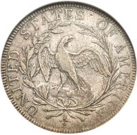United States coin 1/2 Dollar - Draped Bust Half Dollar; Small eagle (1796 - 1797) reverse reverse of 1/2 Dollar - Draped Bust Half Dollar; Small eagle (1796 - 1797) coin with KM# 26 from United States.