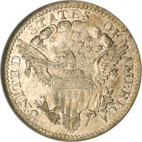 United States coin 1/2 Dime - Draped Bust Half Dime; Heraldic eagle (1800 - 1805) reverse reverse of 1/2 Dime - Draped Bust Half Dime; Heraldic eagle (1800 - 1805) coin with KM# 34 from United States.