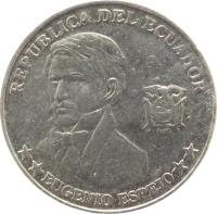 Ecuador coin 10 Centavos (2000) obverse obverse of 10 Centavos (2000) coin with KM# 106 from Ecuador. Inscription: REPUBLICA DEL ECUADOR **EUGENIO ESPEJO**