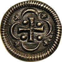 obverse of 1 Denar - István II (1116 - 1131) coin with EH# 39 from Hungary.