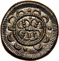 obverse of 1 Denar - Béla II (1131 - 1141) coin with EH# 46 from Hungary.