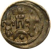 obverse of 1 Denar - Béla IV (1235 - 1270) coin with EH# 228 from Hungary.