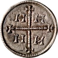 obverse of 1 Denar - István III (1162 - 1172) coin with EH# 82 from Hungary.