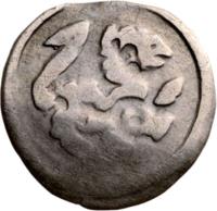 Hungary coin 1 Obulus - Béla IV (1235 - 1270) reverse reverse of 1 Obulus - Béla IV (1235 - 1270) coin with EH# 256c from Hungary.