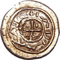 Hungary coin 1 Denar - István II (1116 - 1131) reverse reverse of 1 Denar - István II (1116 - 1131) coin with EH# 35 from Hungary. Inscription: REX LADISLAS