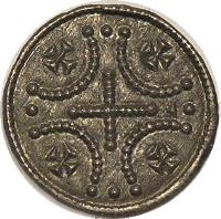 obverse of 1 Denar - Géza II (1141 - 1162) coin with EH# 69 from Hungary.