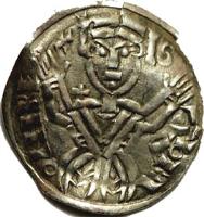 Hungary coin 1 Denar - Salamon (1063 - 1074) obverse obverse of 1 Denar - Salamon (1063 - 1074) coin with EH# 9 from Hungary.