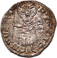 Hungary coin 1 Denar - Louis I (1358 - 1371) reverse reverse of 1 Denar - Louis I (1358 - 1371) coin with EH# 429 from Hungary. Inscription: S.LADISLAVS.R +