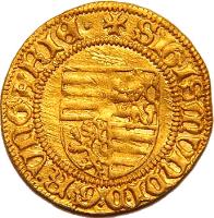 Hungary coin 1 Forint - Sigismund of Luxemburg (1402 - 1437) obverse obverse of 1 Forint - Sigismund of Luxemburg (1402 - 1437) coin with EH# 446 from Hungary. Inscription: SIGISMVNDI.D.G.R.VNGARIE+
