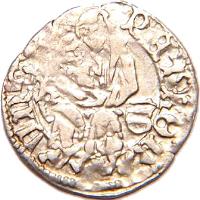 Hungary coin 1 Denar - Matthias Corvinus (1468 - 1470) reverse reverse of 1 Denar - Matthias Corvinus (1468 - 1470) coin with EH# 562 from Hungary. Inscription: PATRONA VNGARIE